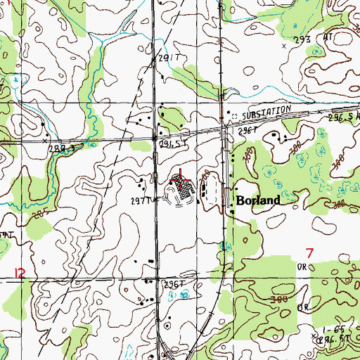 Topographic Map of Morley Stanwood High School, MI