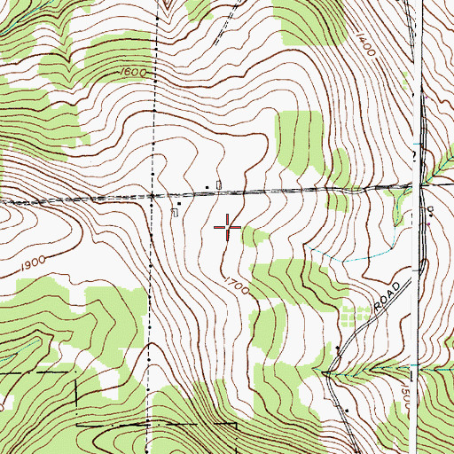 Topographic Map of Halls Hill Blueberry Farm, NY