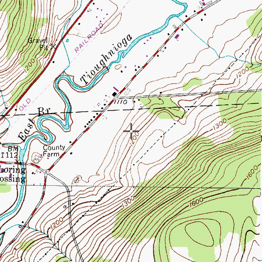 Topographic Map of Wineland Farm, NY