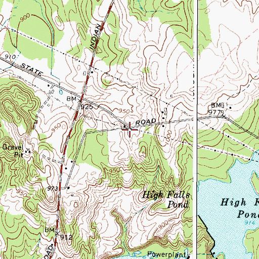 Topographic Map of Monnatt School (historical), NY