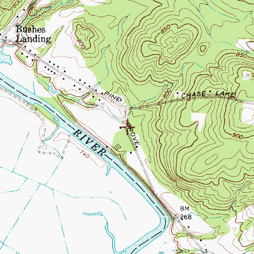 Topographic Map of Tucker School (historical), NY