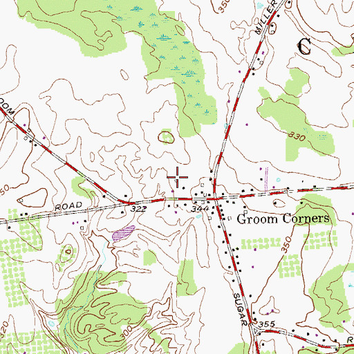 Topographic Map of King Crest Farm, NY