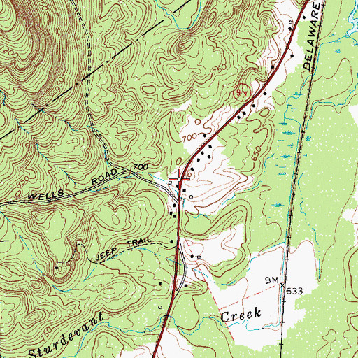Topographic Map of Paper Dragon Farms, NY
