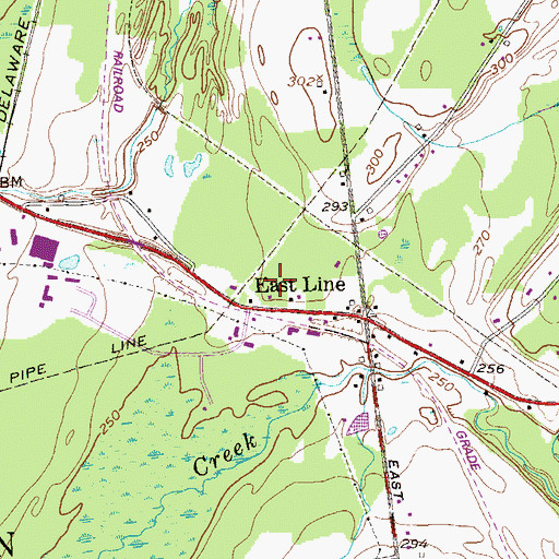 Topographic Map of Brookside Farms And Nursery, NY
