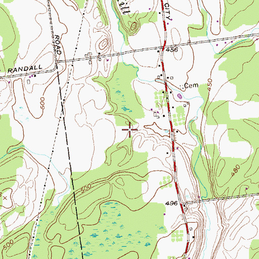 Topographic Map of Willow Marsh Farm, NY