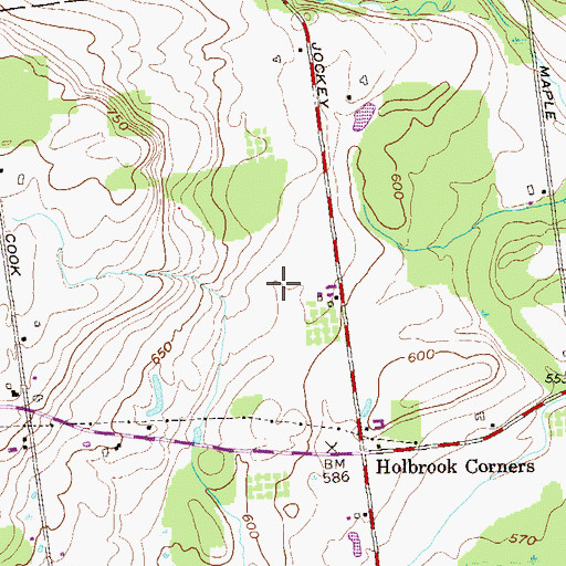Topographic Map of Smiths Dairy Farm, NY