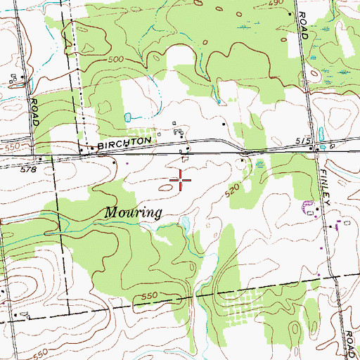 Topographic Map of Freedom Farms, NY