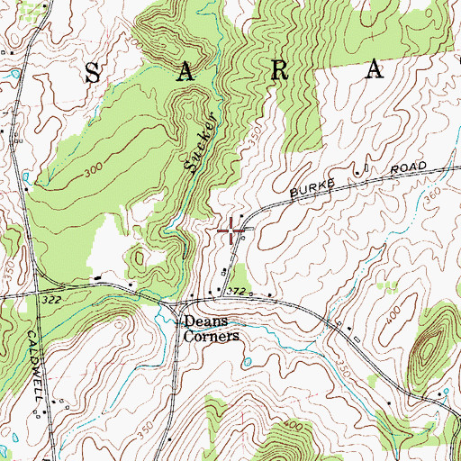 Topographic Map of Koval Brothers Dairy, NY