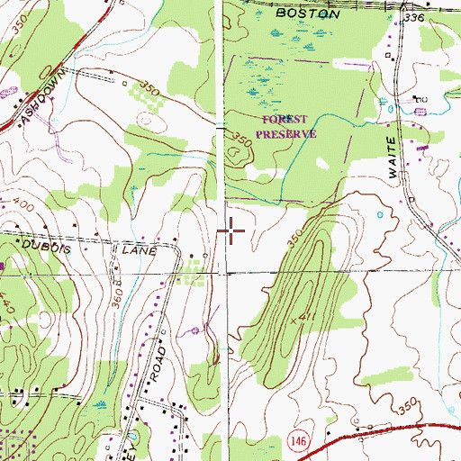 Topographic Map of Predel Ranch, NY