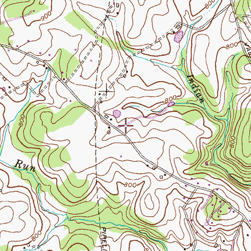 Topographic Map of Kings Tree Farm, MD