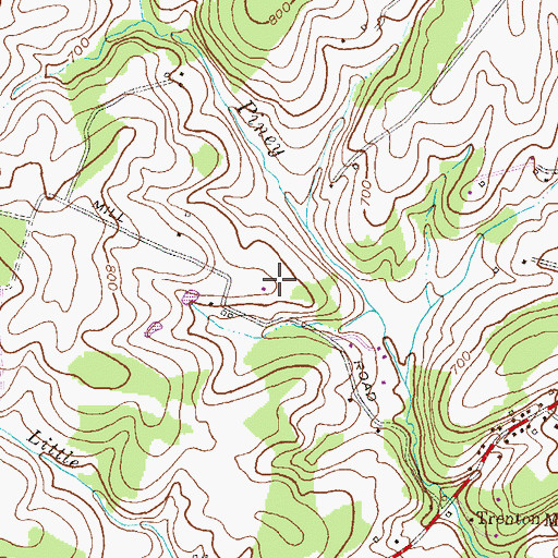 Topographic Map of Trenton Mills Farm, MD