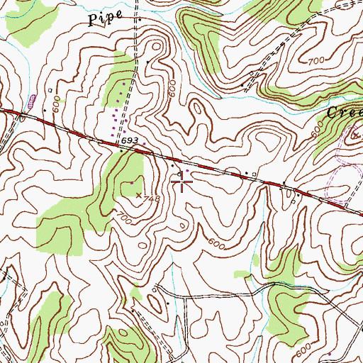 Topographic Map of Broadview Farm, MD