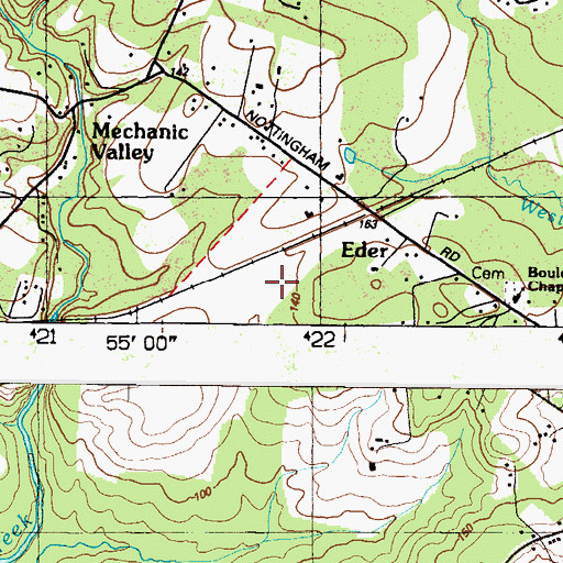 Topographic Map of Windmill Farm, MD