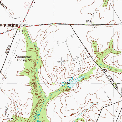 Topographic Map of Sycamore Hall Farm, MD