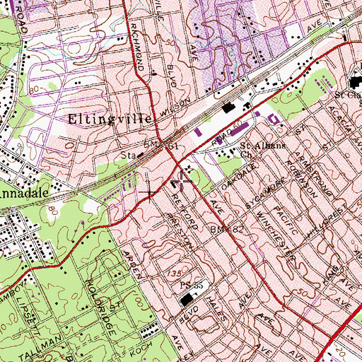 Topographic Map of Bethel Evangelical Free Church, NY