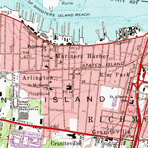 Topographic Map of Calvary Chapel, NY