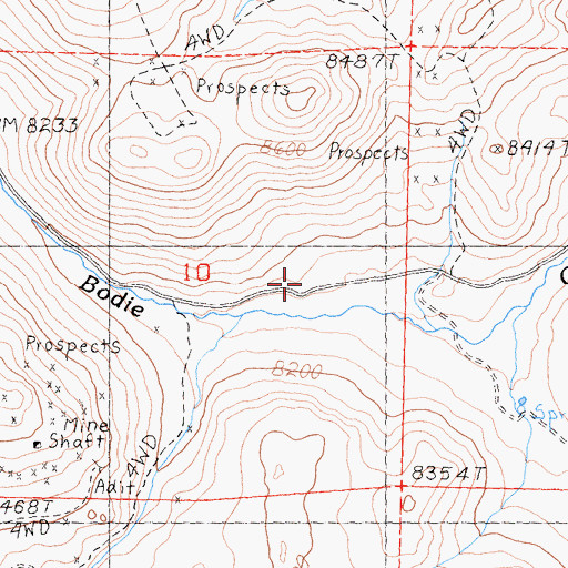 Topographic Map of Toll House, CA