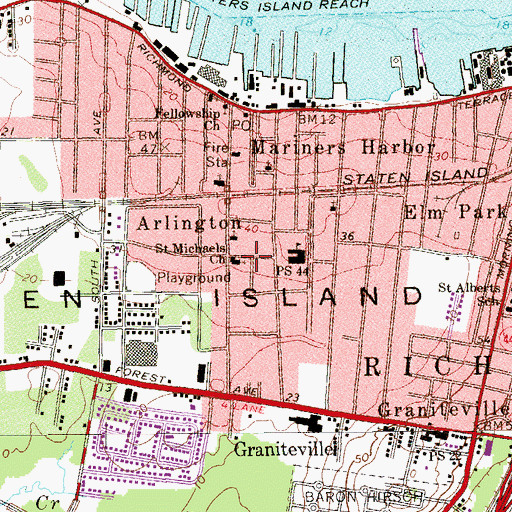 Topographic Map of Little Lamb Preschool, NY