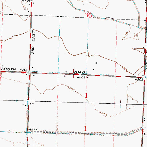 Topographic Map of H 16 H Lateral, ID