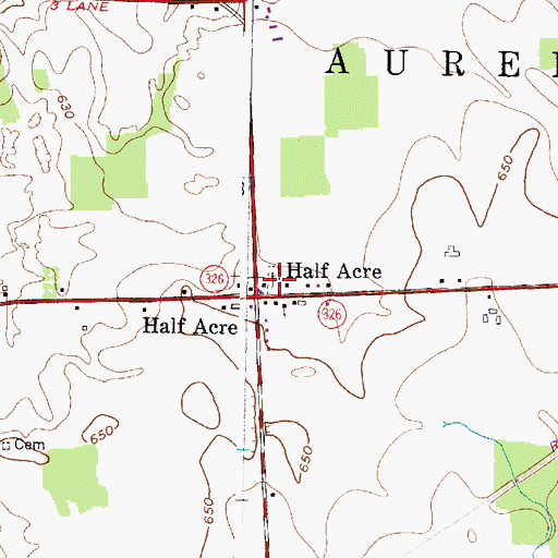 Topographic Map of Saint Nicholas Cemetery, NY