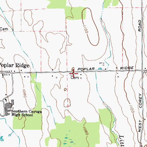 Topographic Map of Rathbun And Chase Cemetery, NY