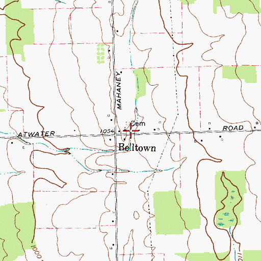 Topographic Map of West Genoa Methodist Church, NY