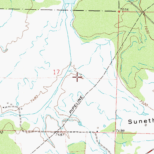 Topographic Map of Village Lake, CO