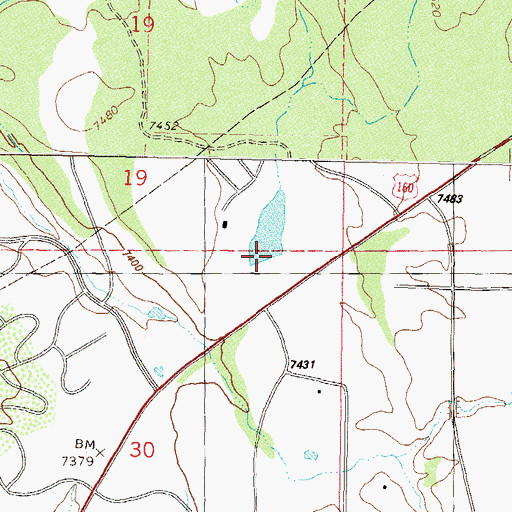 Topographic Map of Vista Lake, CO