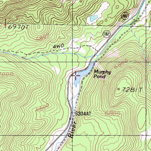 Topographic Map of Murphy Pond, CA