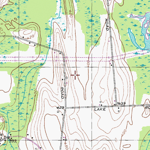 Topographic Map of Joyful Acres, NY