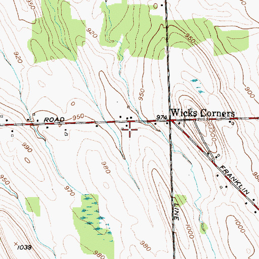 Topographic Map of Wise Greenhouses, NY