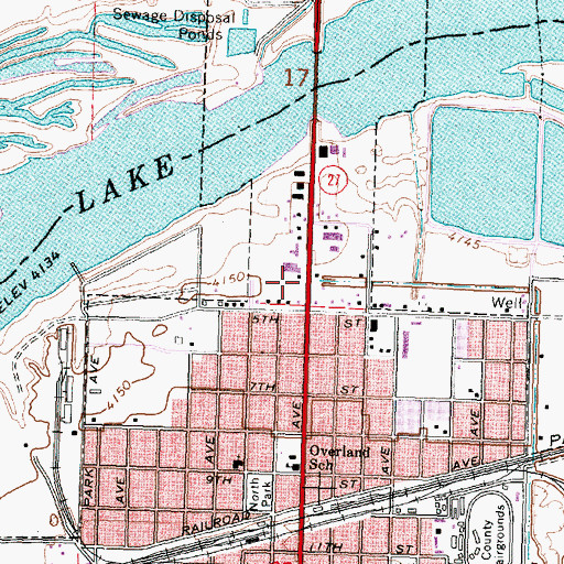 Topographic Map of G 15 Overland Pipeline, ID