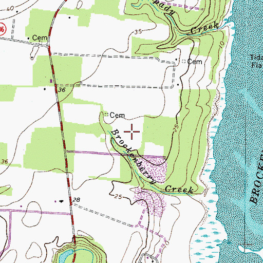 Topographic Map of Northampton County Landfill, VA