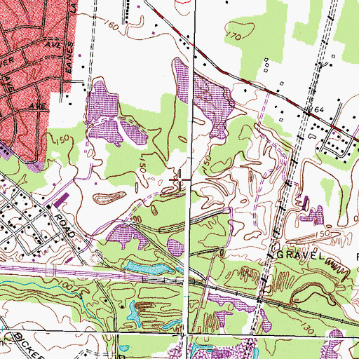 Topographic Map of Old Dominion Landfill, VA