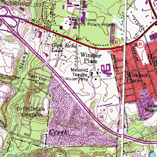 Topographic Map of Taylor Road Landfill, VA