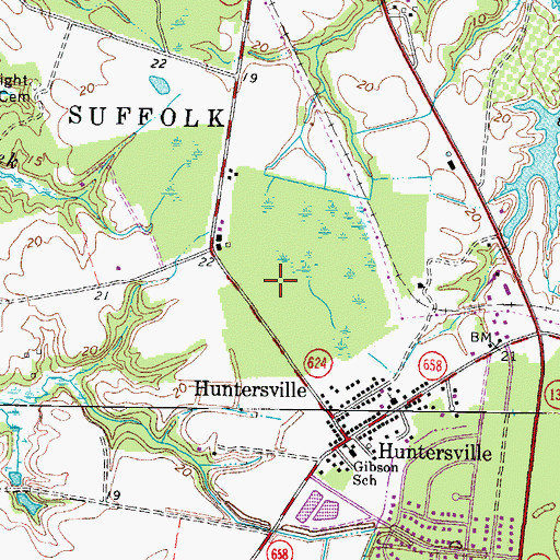 Topographic Map of Harbor View Commerce Park North, VA