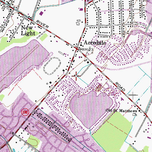 Topographic Map of Barefoot Kids Christian Day School, VA