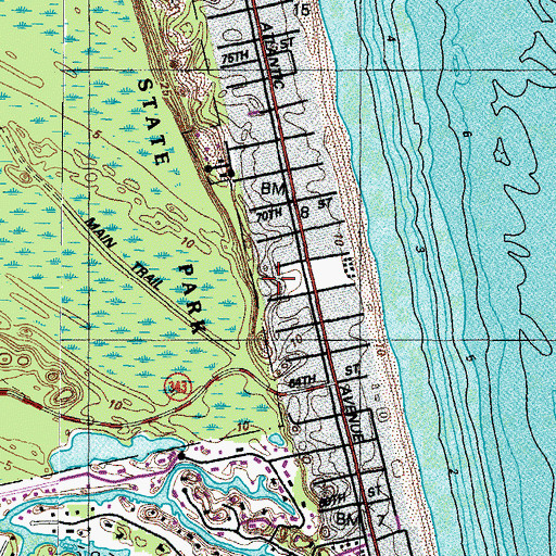 Topographic Map of Atlantic University, VA