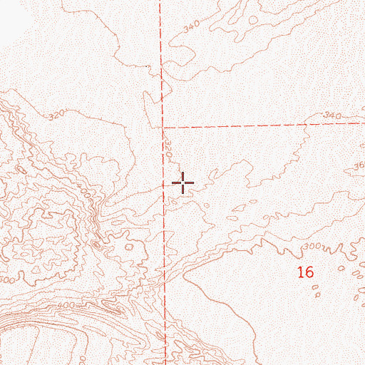 Topographic Map of Indian Wash, CA