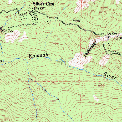 Topographic Map of Highbridge Creek, CA