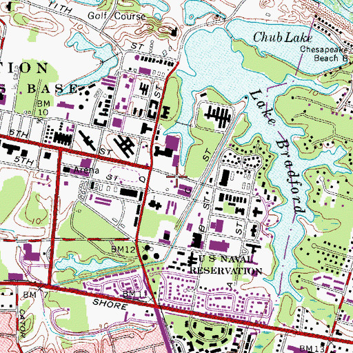 Topographic Map of West Annex Post Office, VA