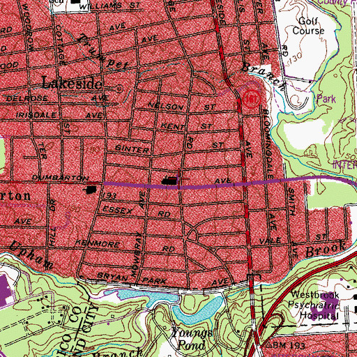 Topographic Map of African Christian Community Church, VA