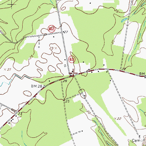 Topographic Map of Bethel United Methodist Church, VA