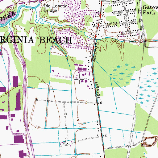 Topographic Map of Outreach For Christ Church, VA