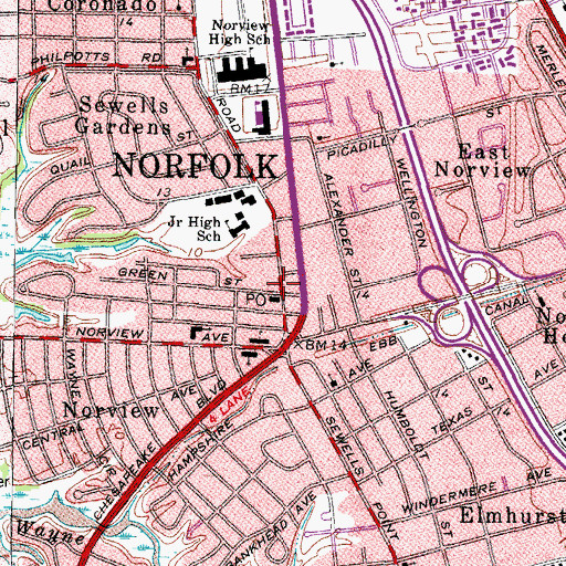 Topographic Map of Pentecost Church of Faith, VA