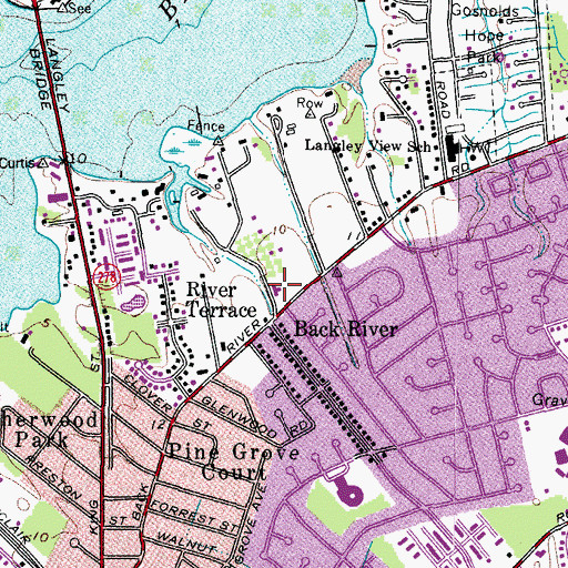 Topographic Map of Providence Free Will Baptist Church, VA
