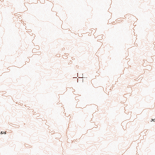 Topographic Map of Algodones Dunes, CA
