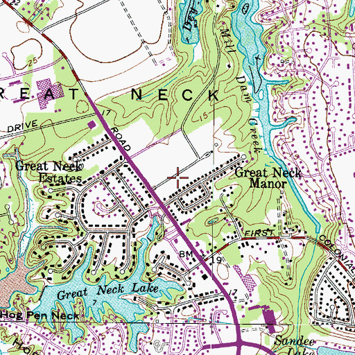 Topographic Map of Spring Branch Community Church, VA