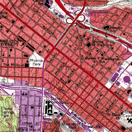 Topographic Map of The Church of Jesus Christ of Latter Day Saints, VA