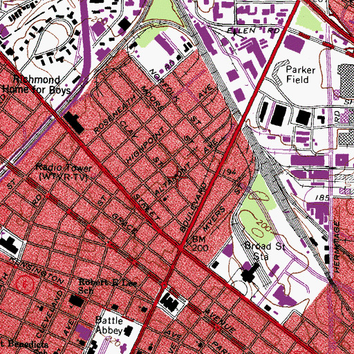 Topographic Map of The Masters Touch Church Ministries, VA